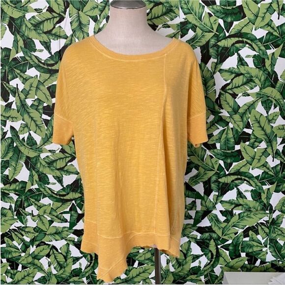 Sundance Asymmetrical Hem Lagenlook Oversized Tee 447 - Picture 1 of 3
